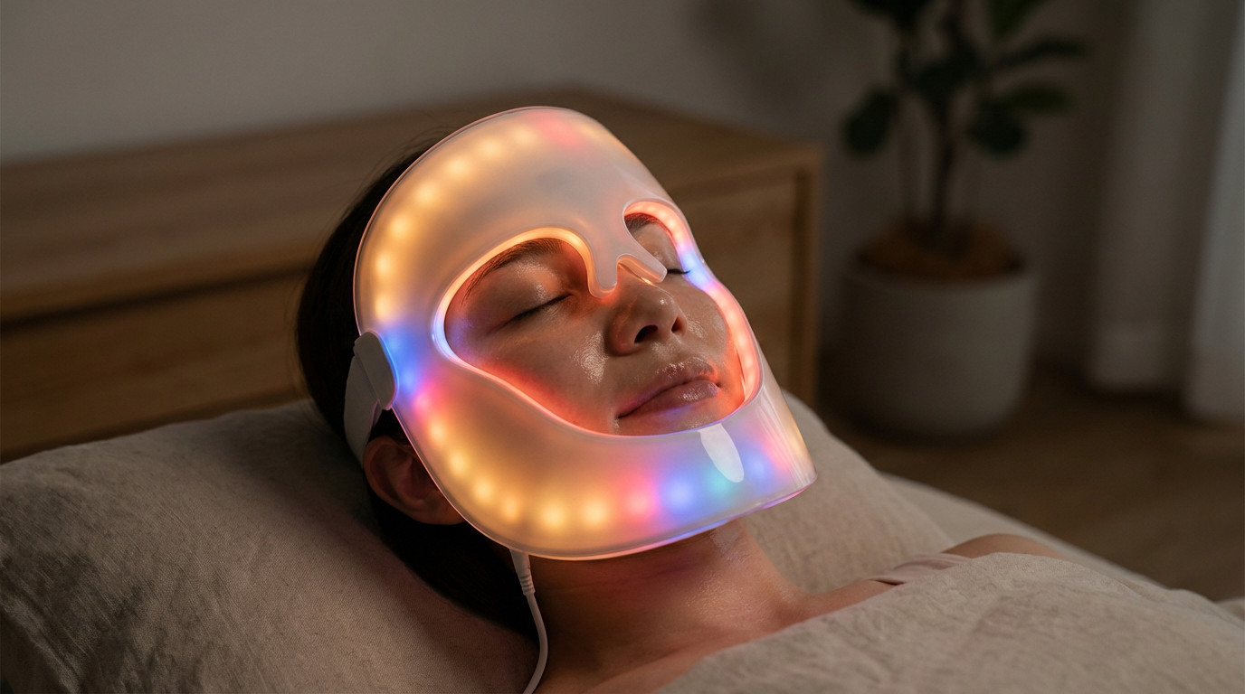 Masque LED bienfaits peau - Guide complet et avis 2025